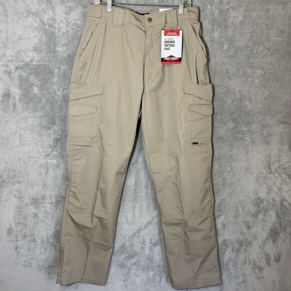 NWT Tru-Spec Cargo Pants Mens 24-7 Series 34x34 (*34x32) Tan Tactical Ripstop